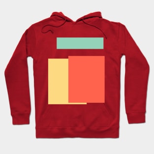 Orange geometry Hoodie